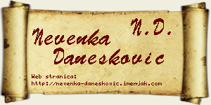 Nevenka Danesković vizit kartica